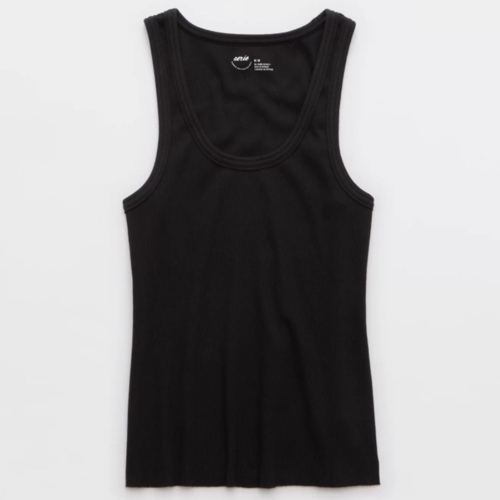 AERIE Tuck-It-In Tank Top - True Black